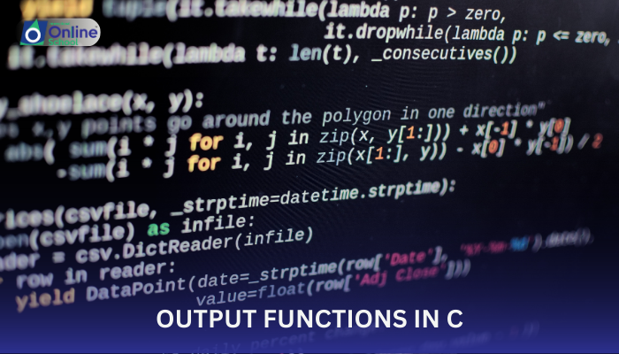 Lesson 01: Output Functions in C